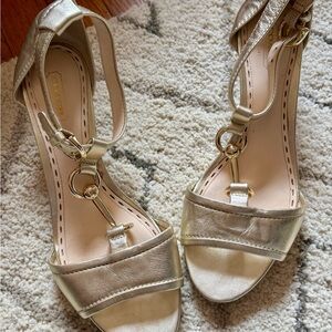 Coach Metallic Gold Women's Sandals